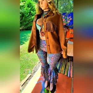 Suede Fringe Jacket size XL